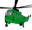 Dibujo Helicóptero al rescate pintado por dionelito
