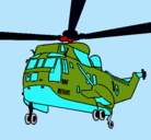 Dibujo Helicóptero al rescate pintado por a2000