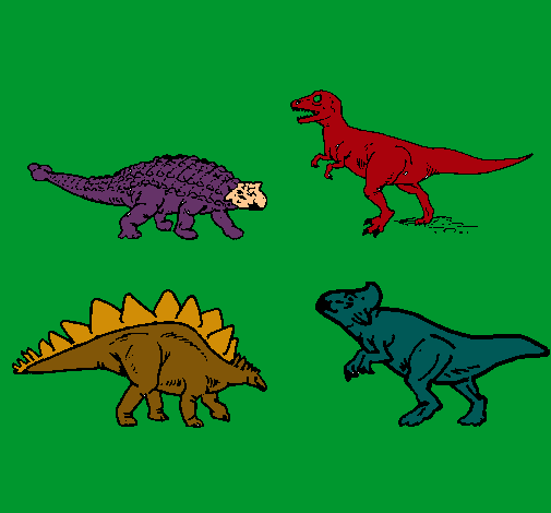 Dibujo Dinosaurios de tierra pintado por cristian14