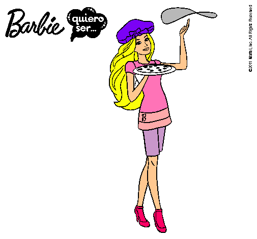 Dibujo Barbie cocinera pintado por agus2