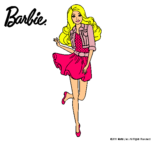 Dibujo Barbie informal pintado por viktoriya