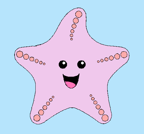 Dibujo Estrella de mar pintado por JuLi-o