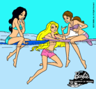 Dibujo Barbie y sus amigas pintado por lucia32