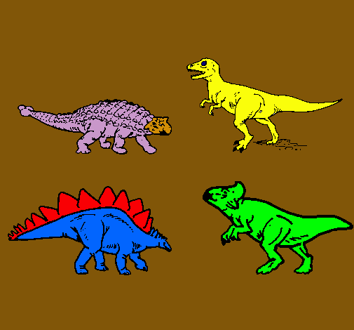 Dibujo Dinosaurios de tierra pintado por Claudito01
