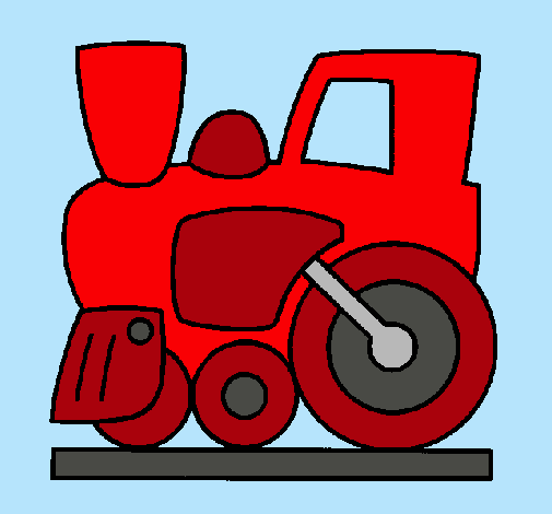 Dibujo Tren pintado por rakel82
