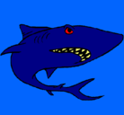 Dibujo Tiburón pintado por sergi10