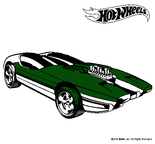 Dibujo Hot Wheels 2 pintado por thayna