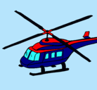 Dibujo Helicóptero  pintado por a2000