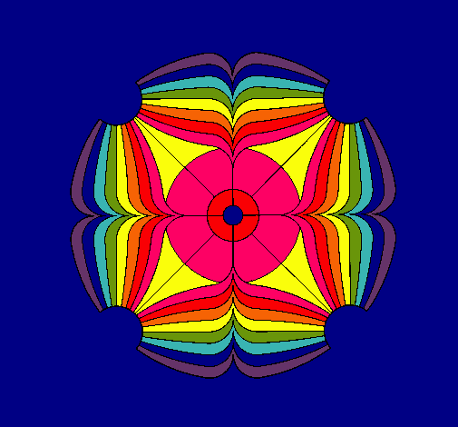 Dibujo Mandala 16 pintado por blanca