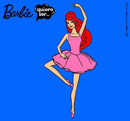 Dibujo Barbie bailarina de ballet pintado por Planetas