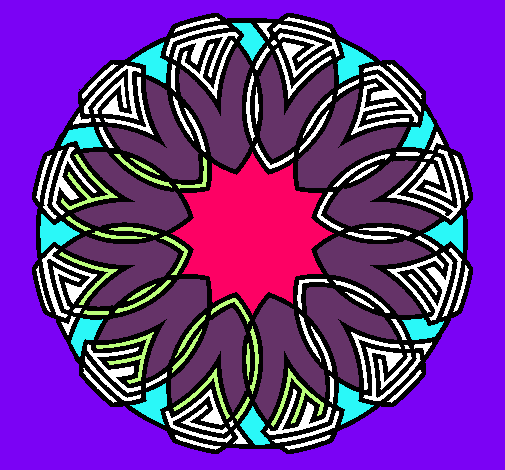 Dibujo Mandala 37 pintado por RocioAnto