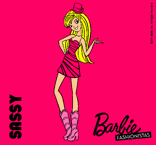 Dibujo Barbie Fashionista 2 pintado por agus2