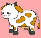 Dibujo Vaca pensativa pintado por ashleyp