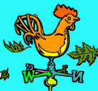 Dibujo Veletas y gallo pintado por samuelito2