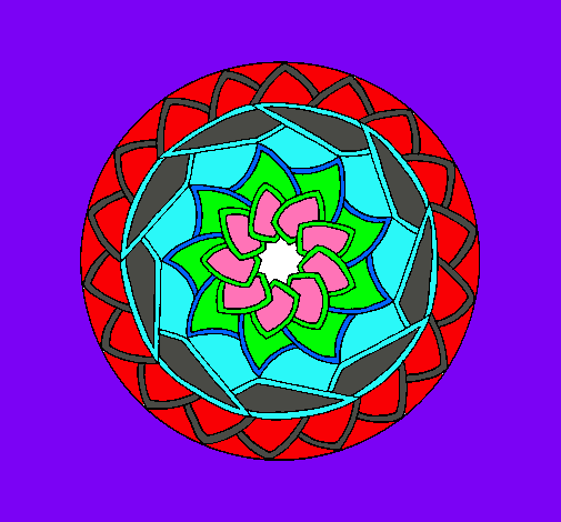 Dibujo Mandala 1 pintado por wizthe