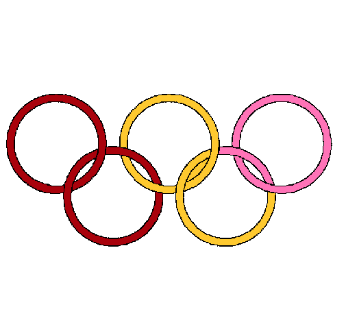 Dibujo Anillas de los juegos olimpícos pintado por luciamoris