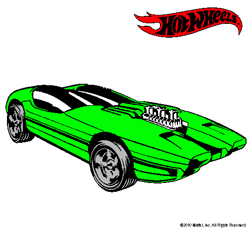 Dibujo Hot Wheels 2 pintado por chochi