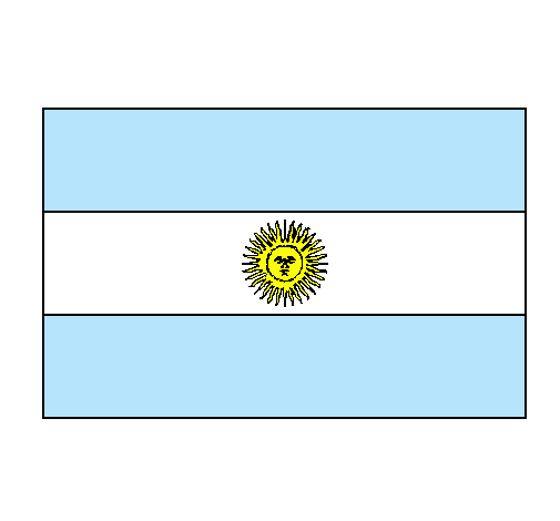 Dibujo Argentina pintado por perdi