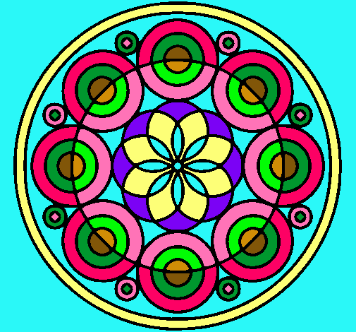 Dibujo Mandala 35 pintado por frankie323