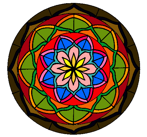 Dibujo Mandala 6 pintado por Omar09