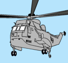 Dibujo Helicóptero al rescate pintado por LUMARNA