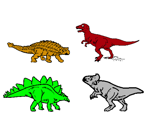 Dibujo Dinosaurios de tierra pintado por luciamoris