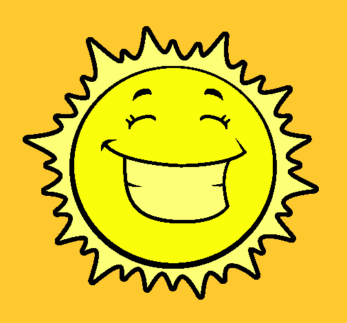 Dibujo Sol sonriendo pintado por rakel82