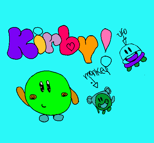 Dibujo Kirby 4 pintado por bele