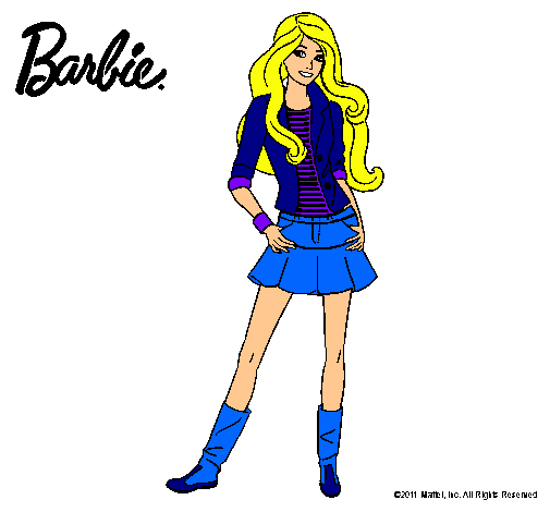 Dibujo Barbie juvenil pintado por viktoriya