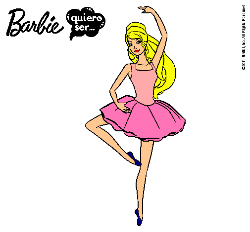 Dibujo Barbie bailarina de ballet pintado por viktoriya