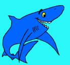 Dibujo Tiburón alegre pintado por xhari