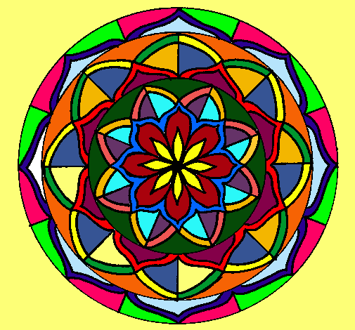 Dibujo Mandala 6 pintado por Angie59