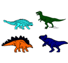 Dibujo Dinosaurios de tierra pintado por lerino