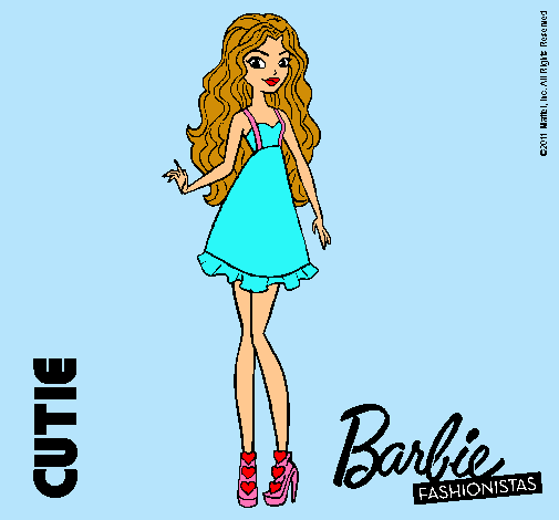 Dibujo Barbie Fashionista 3 pintado por sayca