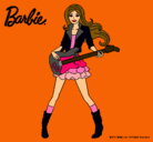 Dibujo Barbie guitarrista pintado por seira14