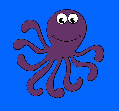 Dibujo Pulpo 2 pintado por karyme100