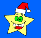 Dibujo estrella de navidad pintado por martonosky