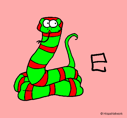 Dibujo Serpiente pintado por VALENTINALARTIS