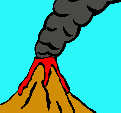 Dibujo Volcán pintado por anabelchis