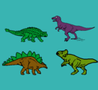 Dibujo Dinosaurios de tierra pintado por manu1