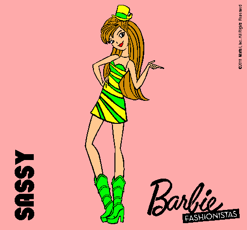 Dibujo Barbie Fashionista 2 pintado por sayca