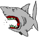 Dibujo Tiburón pintado por danteeee