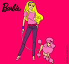 Dibujo Barbie con look moderno pintado por AitaTkiero