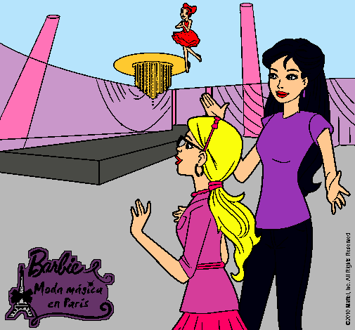 Dibujo Barbie descubre a las hadas mágicas pintado por Amadix