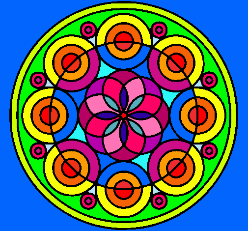 Dibujo Mandala 35 pintado por crowd