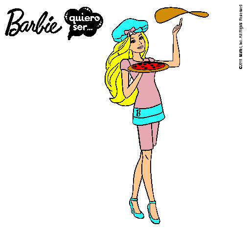 Dibujo Barbie cocinera pintado por viktoriya