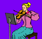Dibujo Dama violinista pintado por atenea18