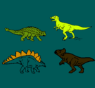 Dibujo Dinosaurios de tierra pintado por mddt