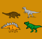 Dibujo Dinosaurios de tierra pintado por chochi