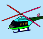 Dibujo Helicóptero  pintado por wody